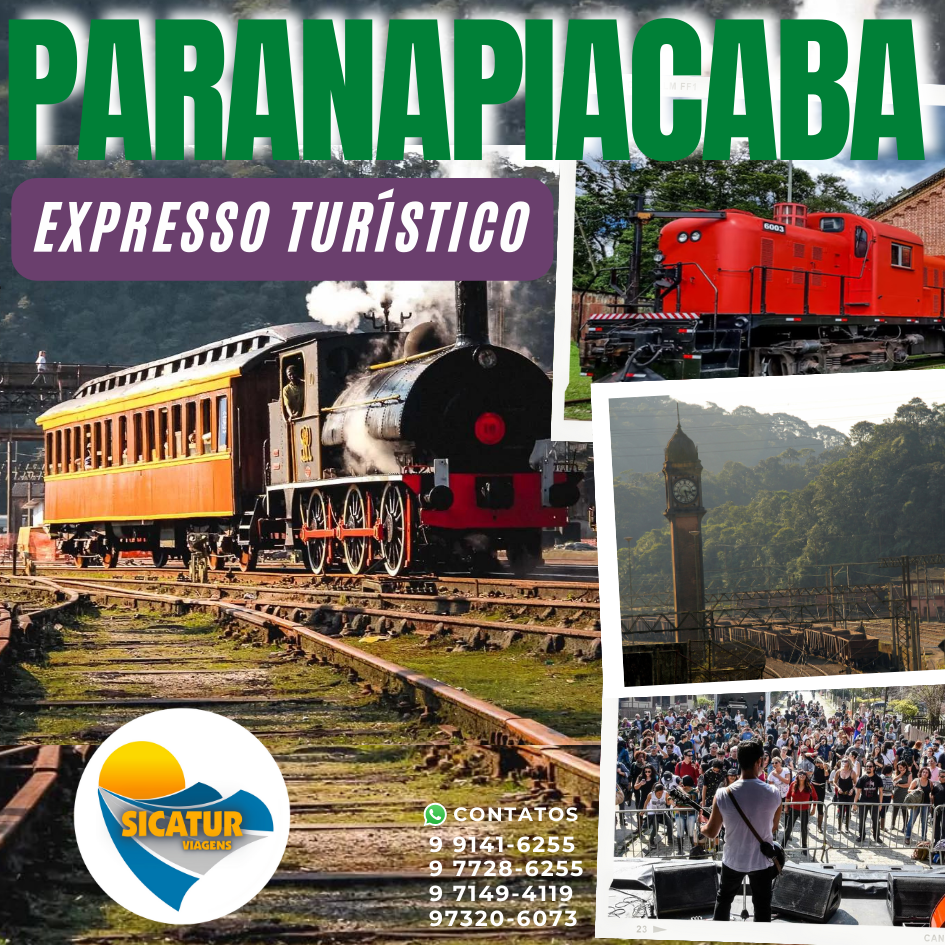 PARANAPIACABA - TREM TURÍSTICO E CITY TOUR NA VILA INGLESA